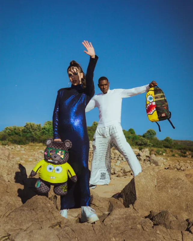 BACKPACKS>SPRAYGROUND SPONGEBOB SPLIT (DLXR)