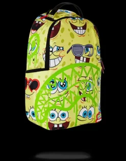 BACKPACKS>SPRAYGROUND SPONGEBOB SPRAYPAINT FACE PATTERN