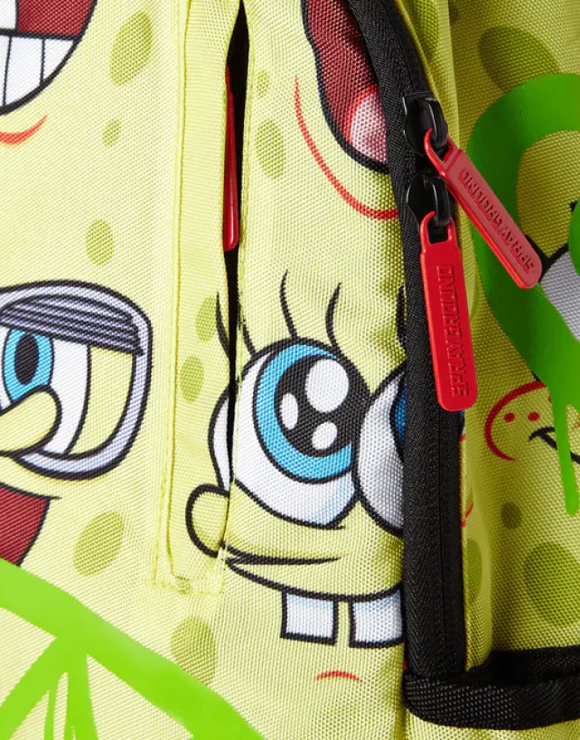 BACKPACKS>SPRAYGROUND SPONGEBOB SPRAYPAINT FACE PATTERN