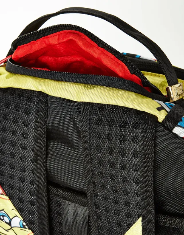 BACKPACKS>SPRAYGROUND SPONGEBOB SPRAYPAINT FACE PATTERN