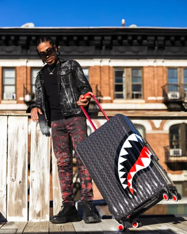FULL-SIZE LUGGAGE>SPRAYGROUND SPRAYGATTI REVV SHARKNAUTICS HARDSHELL FULL-SIZE LUGGAGE