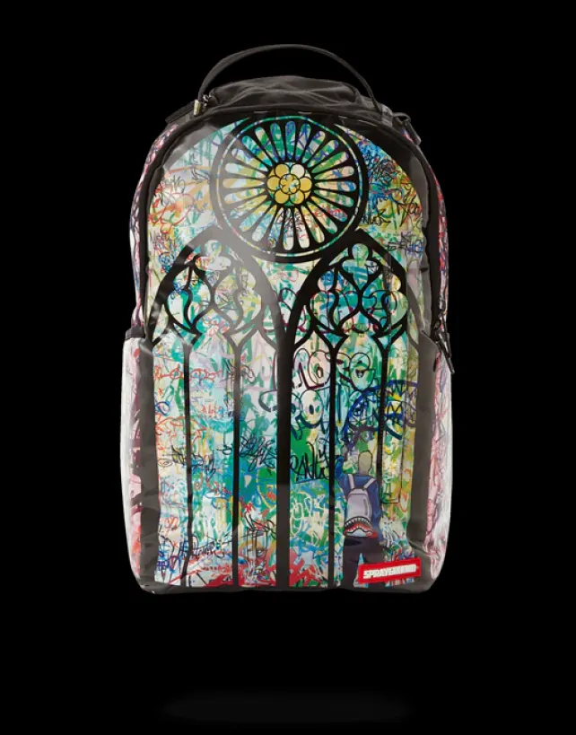 BACKPACKS>SPRAYGROUND SPRAYS THE LORD (HOLOGRAPHIC FABRIC)