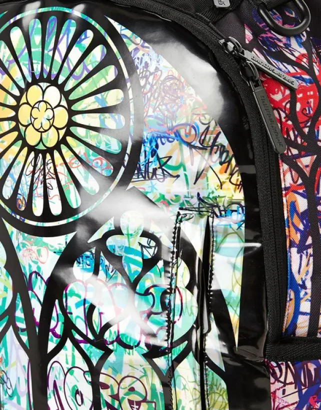 BACKPACKS>SPRAYGROUND SPRAYS THE LORD (HOLOGRAPHIC FABRIC)