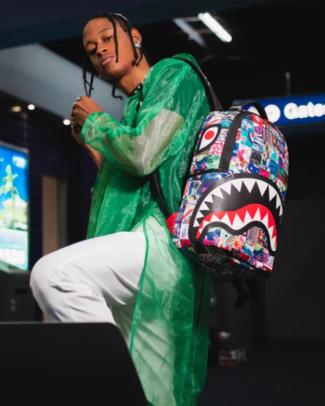 BACKPACKS>SPRAYGROUND SPRAYWORLD BACKPACK (DLXV)