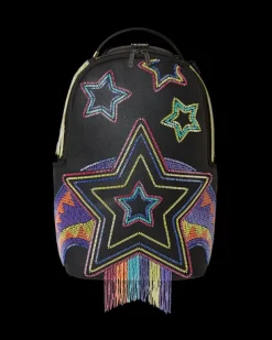 BACKPACKS>SPRAYGROUND STAR RACER A.I.7 SANDFLOWER COLLAB BEADED BACKPACK