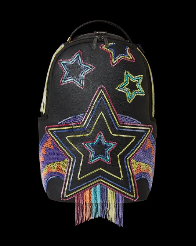 BACKPACKS>SPRAYGROUND STAR RACER A.I.7 SANDFLOWER COLLAB BEADED BACKPACK