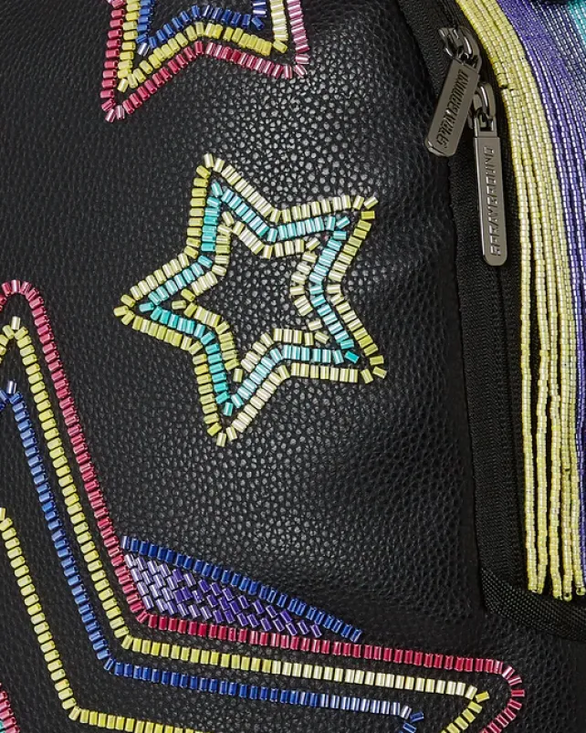 BACKPACKS>SPRAYGROUND STAR RACER A.I.7 SANDFLOWER COLLAB BEADED BACKPACK