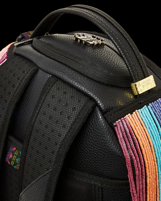 BACKPACKS>SPRAYGROUND STAR RACER A.I.7 SANDFLOWER COLLAB BEADED BACKPACK
