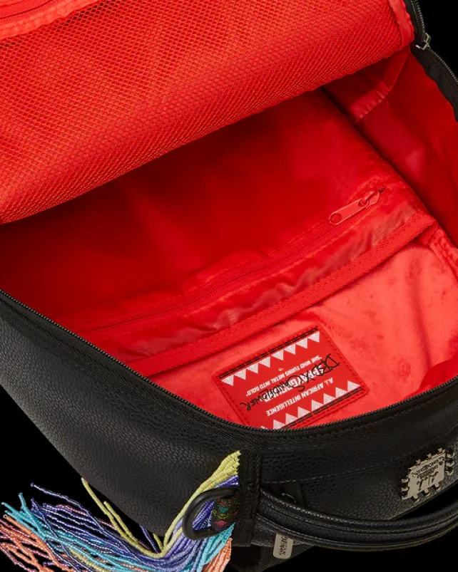 BACKPACKS>SPRAYGROUND STAR RACER A.I.7 SANDFLOWER COLLAB BEADED BACKPACK