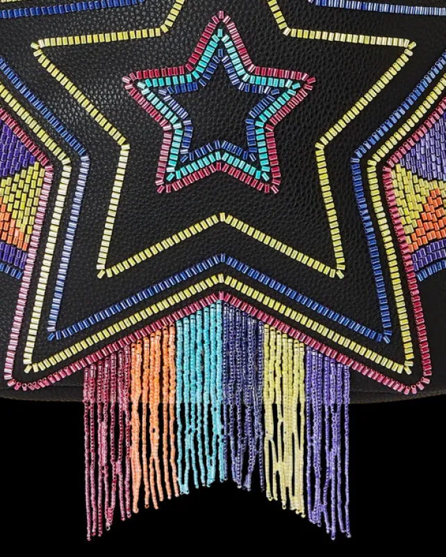 BACKPACKS>SPRAYGROUND STAR RACER A.I.7 SANDFLOWER COLLAB BEADED BACKPACK