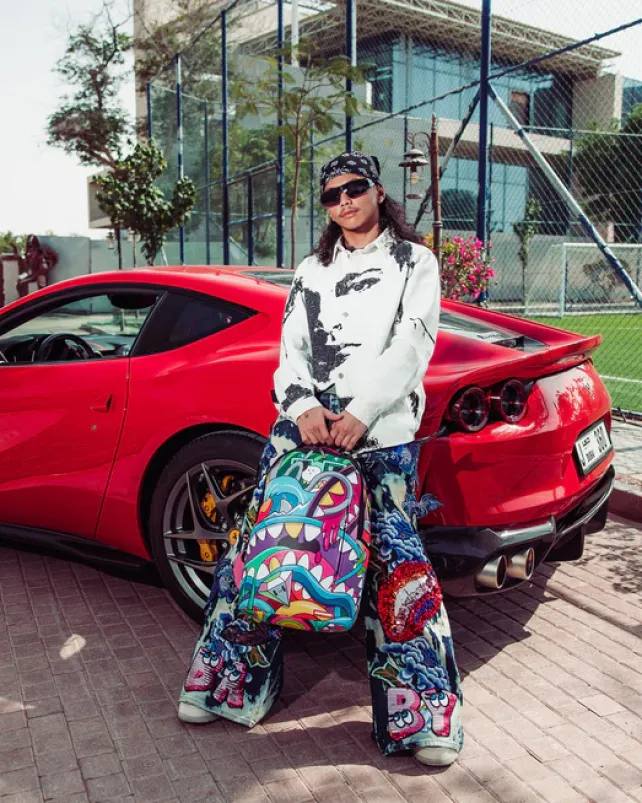 BACKPACKS>SPRAYGROUND STEADY TRIPPIN BACKPACK (DLXV)