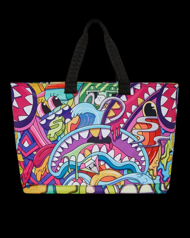 TOTES|BEACH & GYM TOTES>SPRAYGROUND STEADY TRIPPIN BEACH TOTE