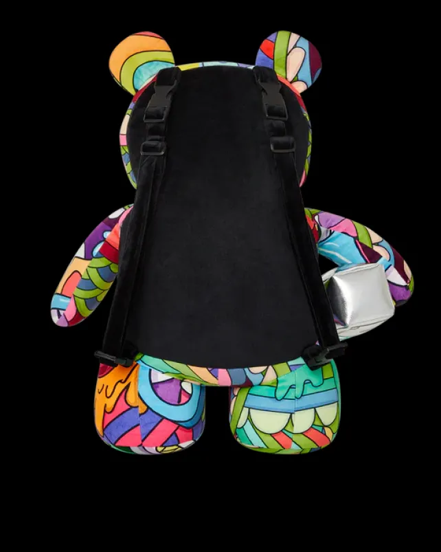 TEDDY BEAR BACKPACKS|BACKPACKS>SPRAYGROUND STEADY TRIPPIN MONEYBEAR TEDDYBEAR BACKPACK