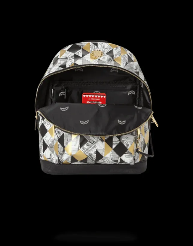 BACKPACKS>SPRAYGROUND 6-STRAP FRACTAL MONEY EMPEROR