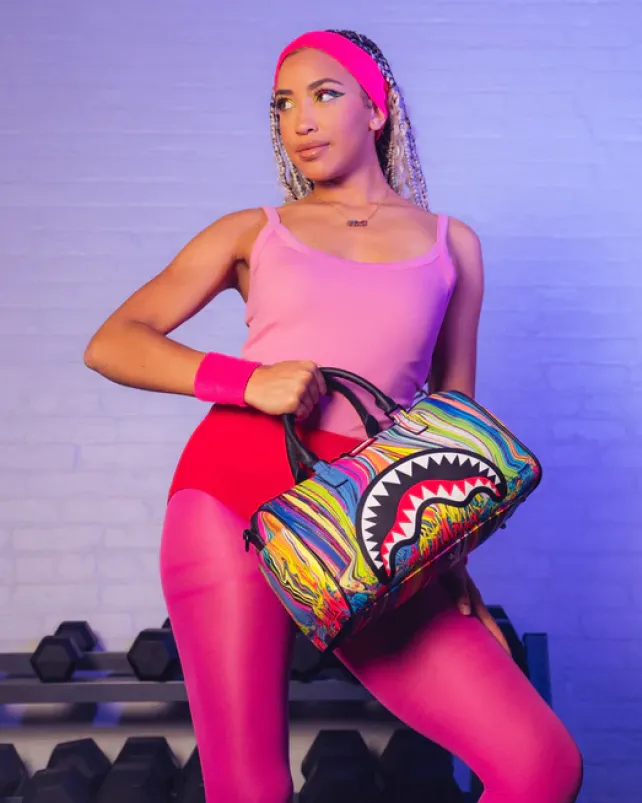 DUFFLES>SPRAYGROUND SUPER MELT MINI DUFFLE