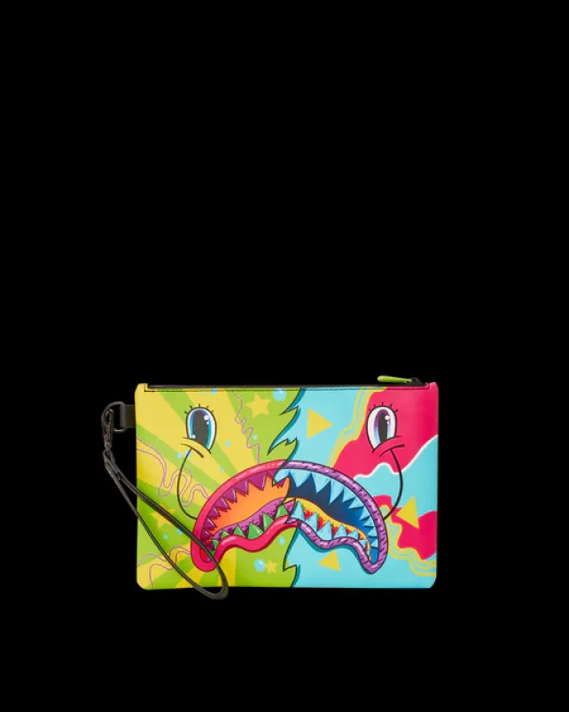 CROSSOVER CLUTCHES>SPRAYGROUND SUPER WEIRD CROSSOVER CLUTCH