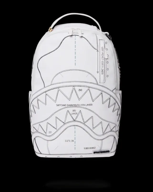 BACKPACKS>SPRAYGROUND TECHNICAL CUT u0026 SHARK BACKPACK (DLXV)