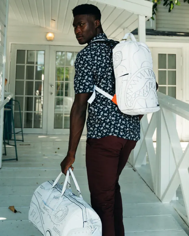 BACKPACKS>SPRAYGROUND TECHNICAL CUT u0026 SHARK BACKPACK (DLXV)