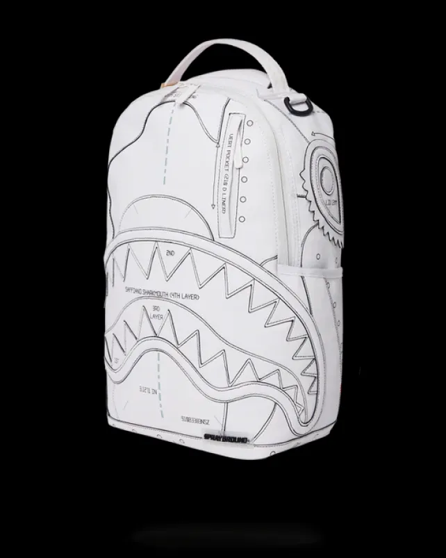BACKPACKS>SPRAYGROUND TECHNICAL CUT u0026 SHARK BACKPACK (DLXV)