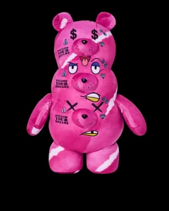 TEDDY BEAR BACKPACKS|BACKPACKS>SPRAYGROUND THE 3 HEADED BEAR PLUSH TEDDYBEAR BACKPACK