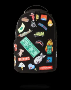 BACKPACKS>SPRAYGROUND THE 32 REMOVABLE PATCHES VELCRO BACKPACK