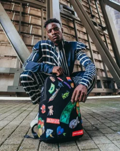 BACKPACKS>SPRAYGROUND THE 32 REMOVABLE PATCHES VELCRO BACKPACK