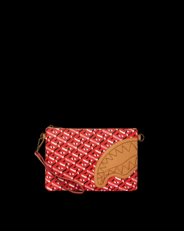 CROSSOVER CLUTCHES>SPRAYGROUND THE 3DSG CONCORDE CROSSOVER CLUTCH