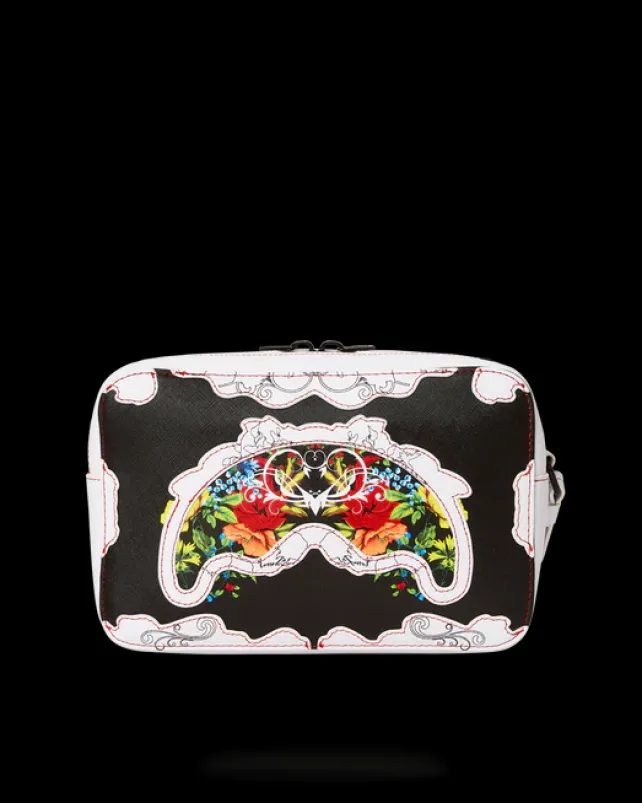 TOILETRIES AKA MONEY BAGS>SPRAYGROUND THE FLORAL CUT TOILETRY BAG