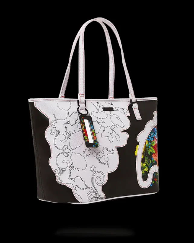 TOTES|HANDBAGS>SPRAYGROUND THE FLORAL CUT TOTE