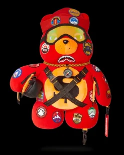 TEDDY BEAR BACKPACKS|BACKPACKS>SPRAYGROUND THE GLOBAL EXPEDITION MONEYBEAR TEDDYBEAR BACKPACK