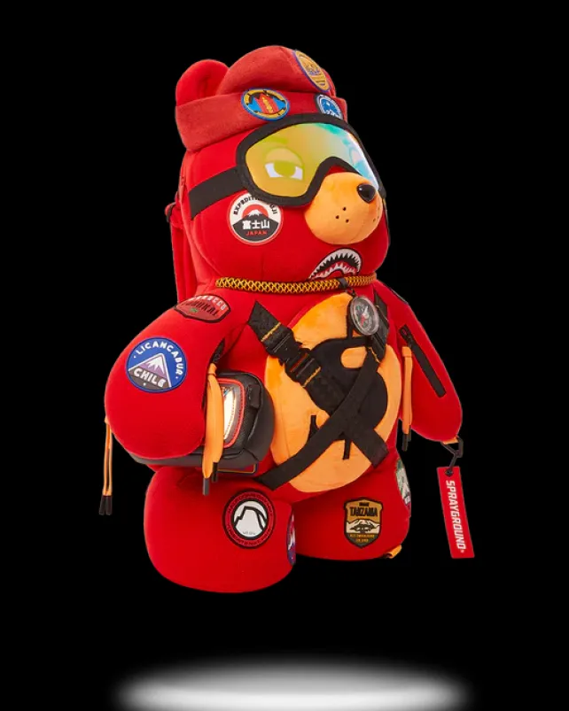 TEDDY BEAR BACKPACKS|BACKPACKS>SPRAYGROUND THE GLOBAL EXPEDITION MONEYBEAR TEDDYBEAR BACKPACK