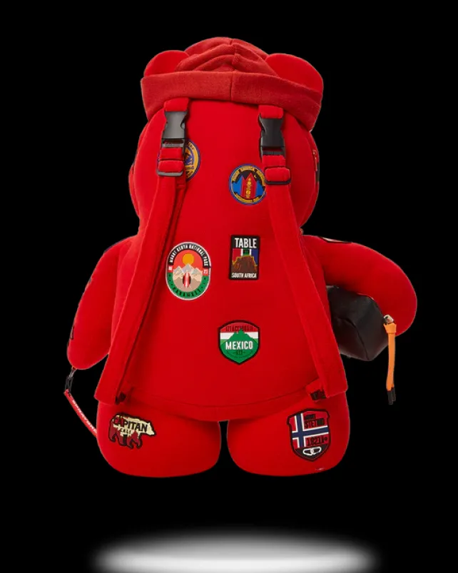 TEDDY BEAR BACKPACKS|BACKPACKS>SPRAYGROUND THE GLOBAL EXPEDITION MONEYBEAR TEDDYBEAR BACKPACK