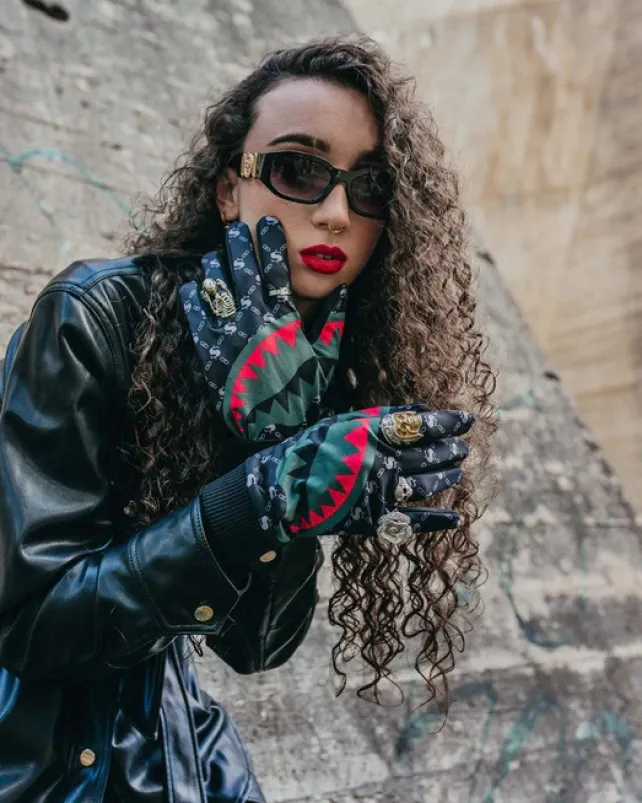 GLOVES|COLD WEATHER GEAR>SPRAYGROUND THE GODFATHER GLOVES