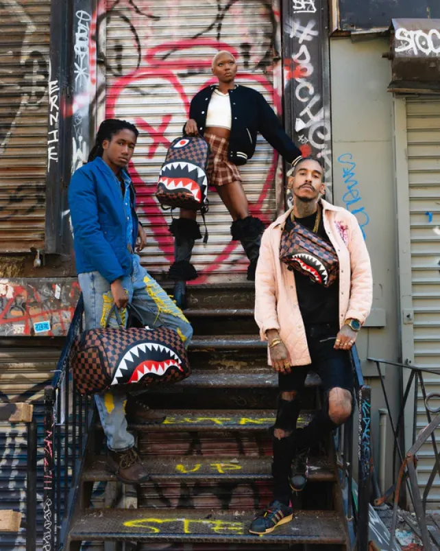 BACKPACKS>SPRAYGROUND THE HANGOVER SHARK BACKPACK