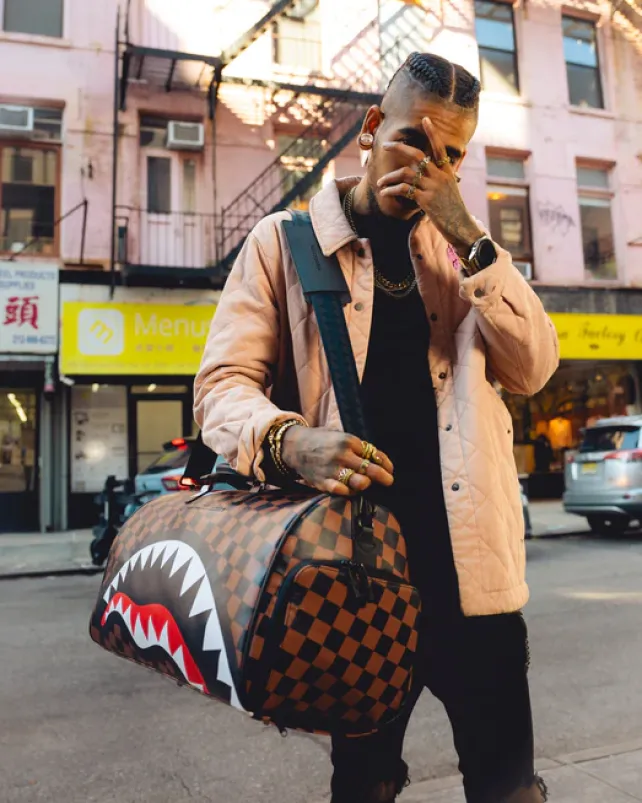 DUFFLES>SPRAYGROUND THE HANGOVER SHARK DUFFLE