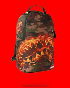 BACKPACKS>SPRAYGROUND THE LIL TJAY BURNER SHARK DLX BACKPACK