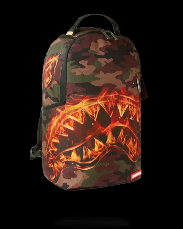 BACKPACKS>SPRAYGROUND THE LIL TJAY BURNER SHARK DLX BACKPACK