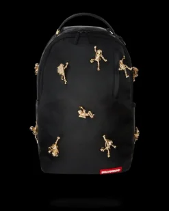 BACKPACKS>SPRAYGROUND THE LOST IN SPACE BACKPACK (10 3D GOLD METAL ASTRONAUTS)