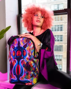 BACKPACKS>SPRAYGROUND THE RABBBIT SHARK RON ENGLISH COLLAB