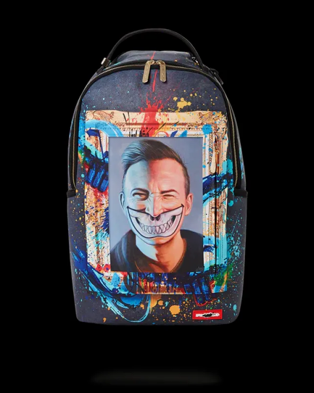 BACKPACKS>SPRAYGROUND THE RARE DBD GRIN SHARK PORTRAIT BY RON ENGLISH- SUPER LIMITED EDITION