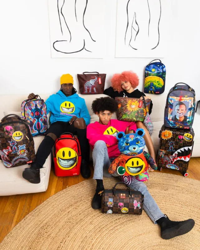 BACKPACKS>SPRAYGROUND THE RARE DBD GRIN SHARK PORTRAIT BY RON ENGLISH- SUPER LIMITED EDITION