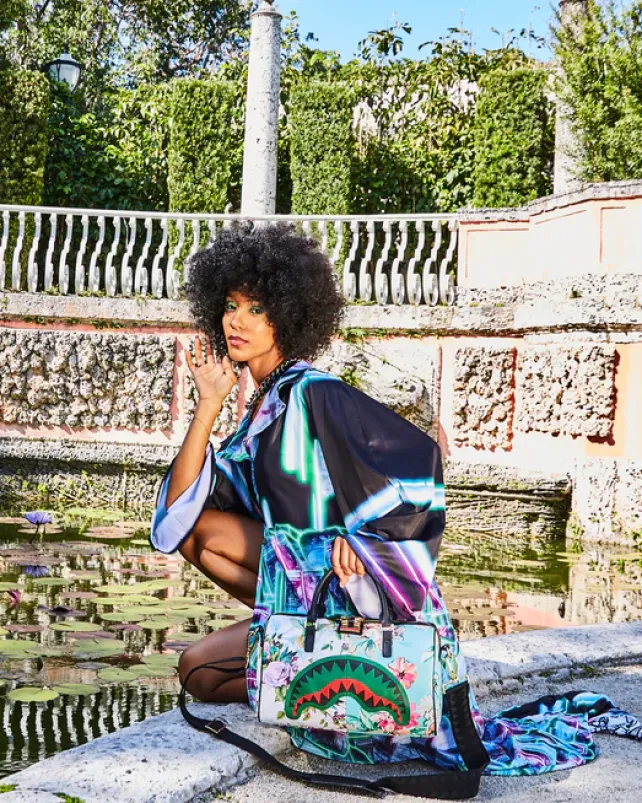 DUFFLES>SPRAYGROUND THE SANCTUARY MINI DUFFLE