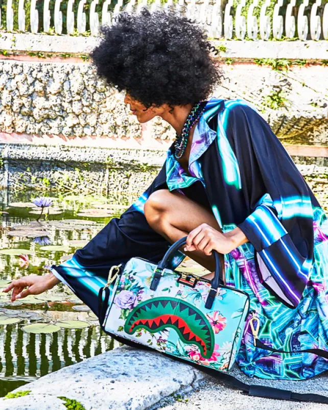 DUFFLES>SPRAYGROUND THE SANCTUARY MINI DUFFLE
