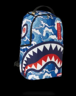BACKPACKS>SPRAYGROUND THE SHARK WAVE (made from 100% recycled plastic bottles from the ocean)