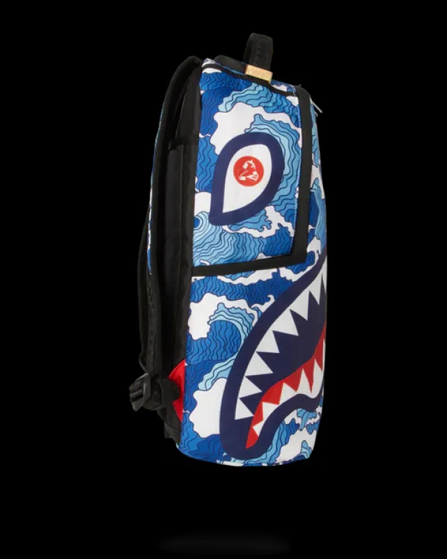 BACKPACKS>SPRAYGROUND THE SHARK WAVE (made from 100% recycled plastic bottles from the ocean)