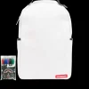 BACKPACKS>SPRAYGROUND THE DIY WHITE BACKPACK (VEGAN LEATHER u0026 INNER MONEY LINING) u0026 MARKERS INCLUDED