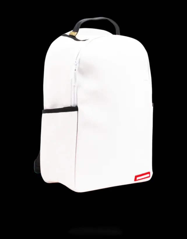 BACKPACKS>SPRAYGROUND THE DIY WHITE BACKPACK (VEGAN LEATHER u0026 INNER MONEY LINING) u0026 MARKERS INCLUDED
