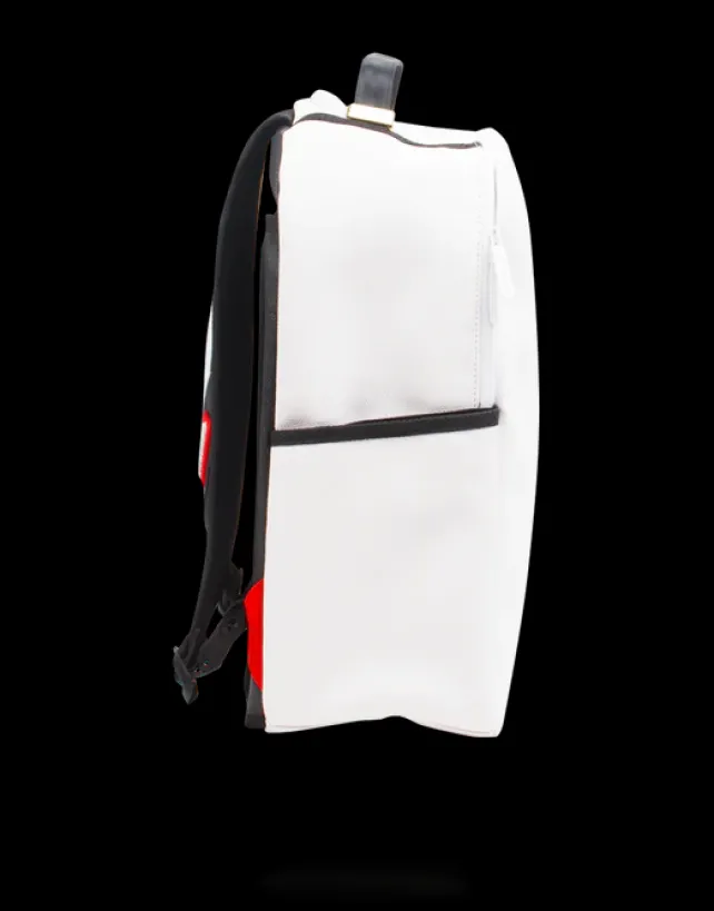 BACKPACKS>SPRAYGROUND THE DIY WHITE BACKPACK (VEGAN LEATHER u0026 INNER MONEY LINING) u0026 MARKERS INCLUDED