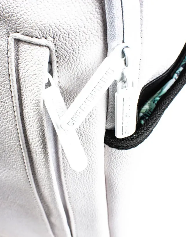 BACKPACKS>SPRAYGROUND THE DIY WHITE BACKPACK (VEGAN LEATHER u0026 INNER MONEY LINING) u0026 MARKERS INCLUDED