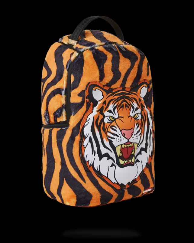 BACKPACKS>SPRAYGROUND TIGER COZY VELOUR FUR BACKPACK